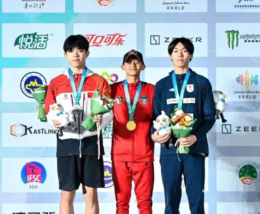 Membanggakan! Panjat Tebing Indonesia Sabet 1 Emas dan 2 Perunggu di IFSC Youth Asian Championships 2025